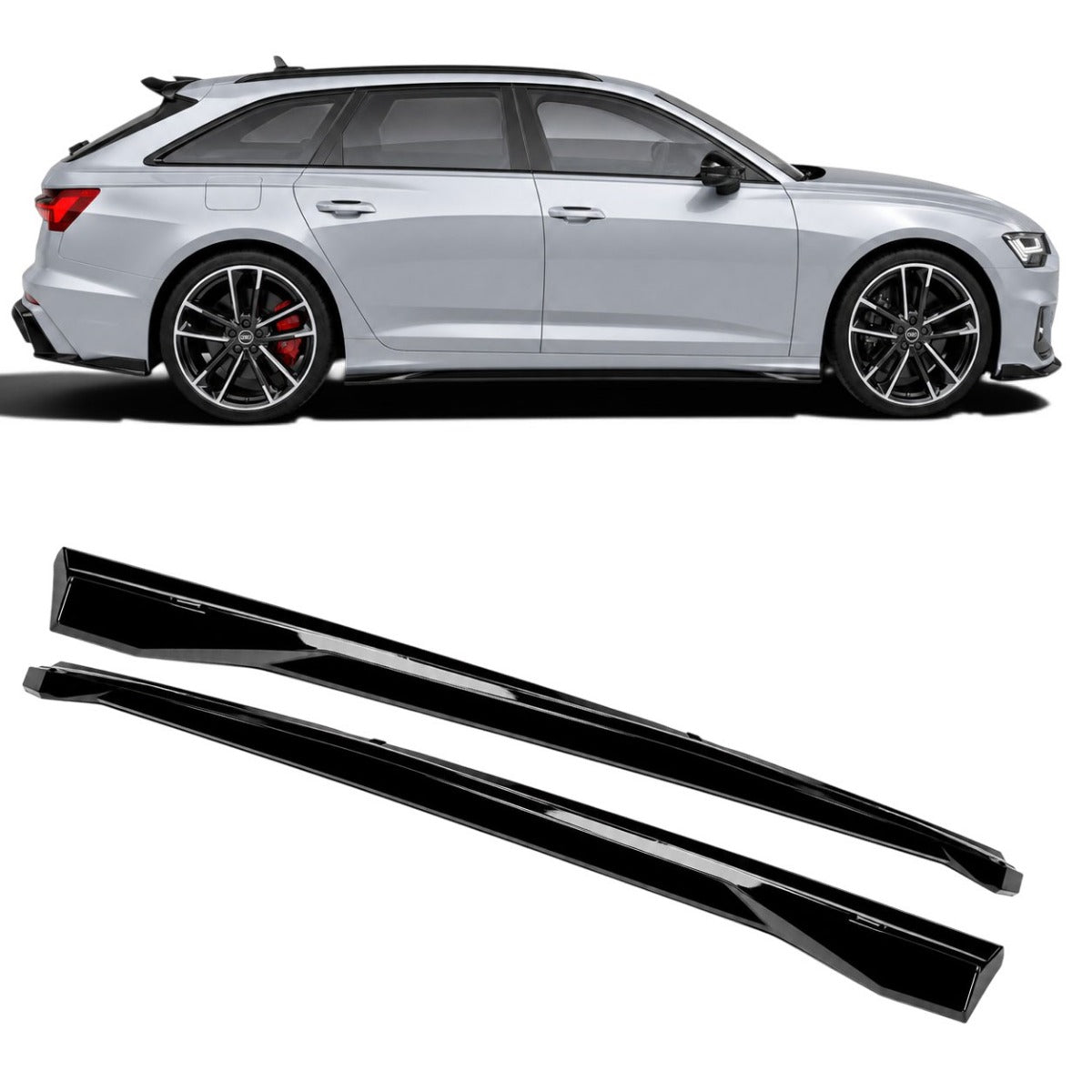 Minigonne per Audi A6 S-Line e S6 C8 Restyling Berlina e Avant (2019-2026)