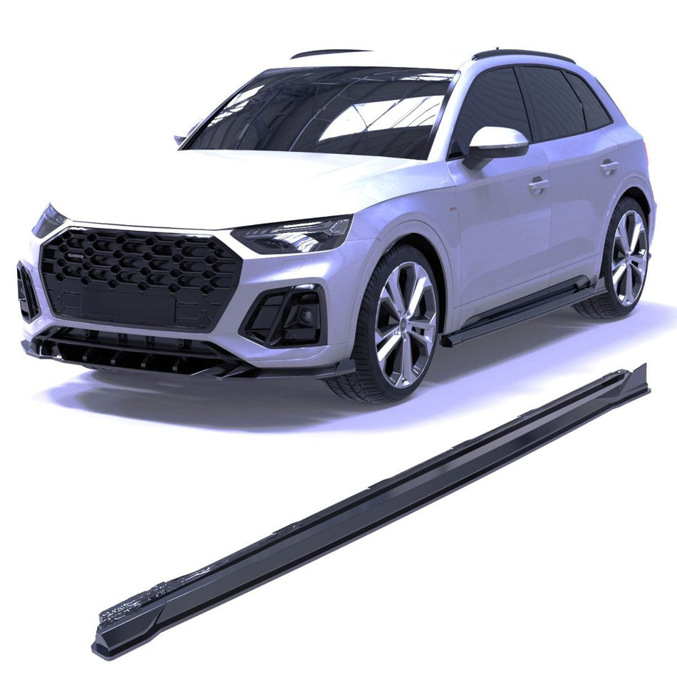 Minigonne per Audi (S)Q5 S-Line SUV / Sportback Mk2 Restyling 2020-2024