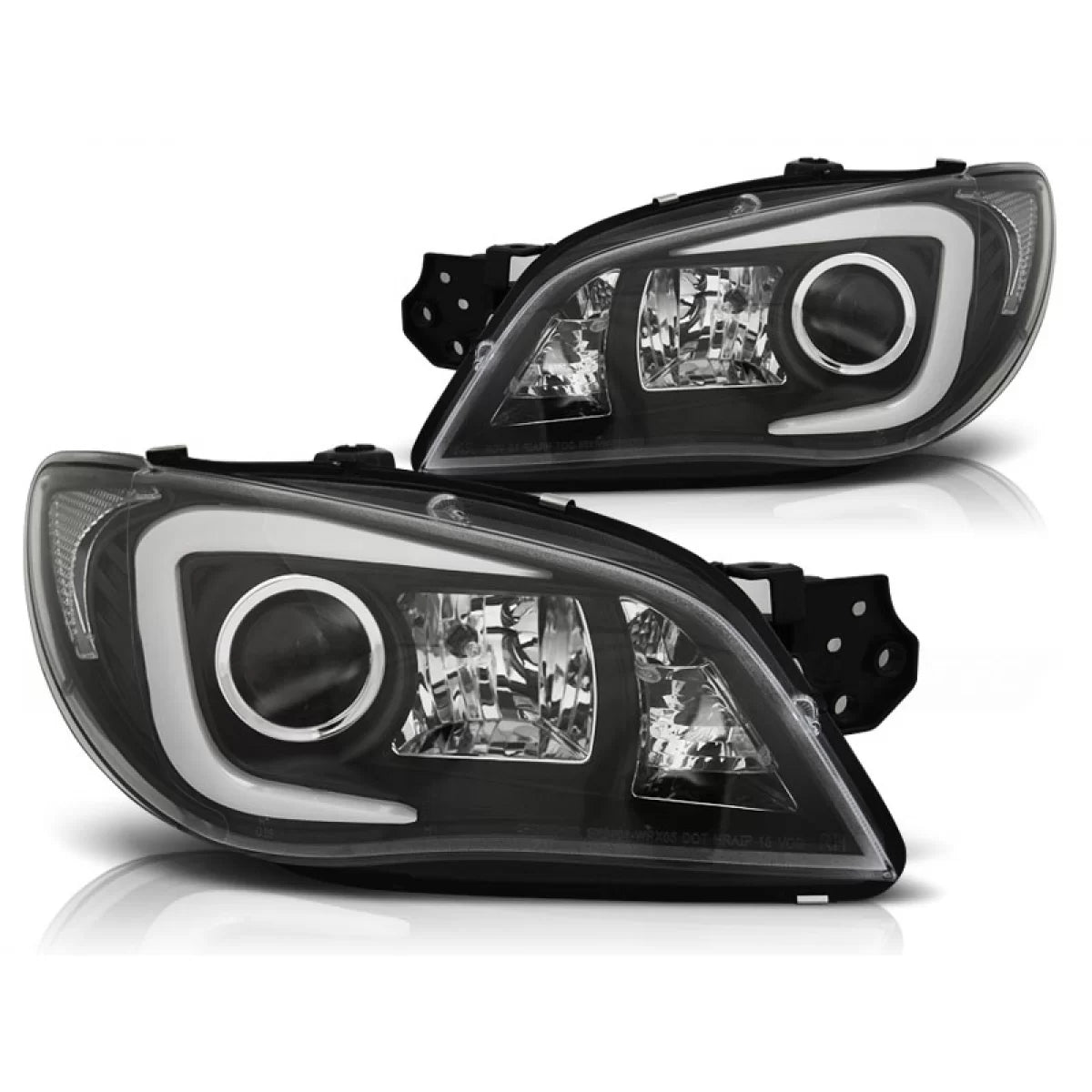 Fanale Tubo Luce Nero Anteriore Subaru Impreza Ii Gd 06-07