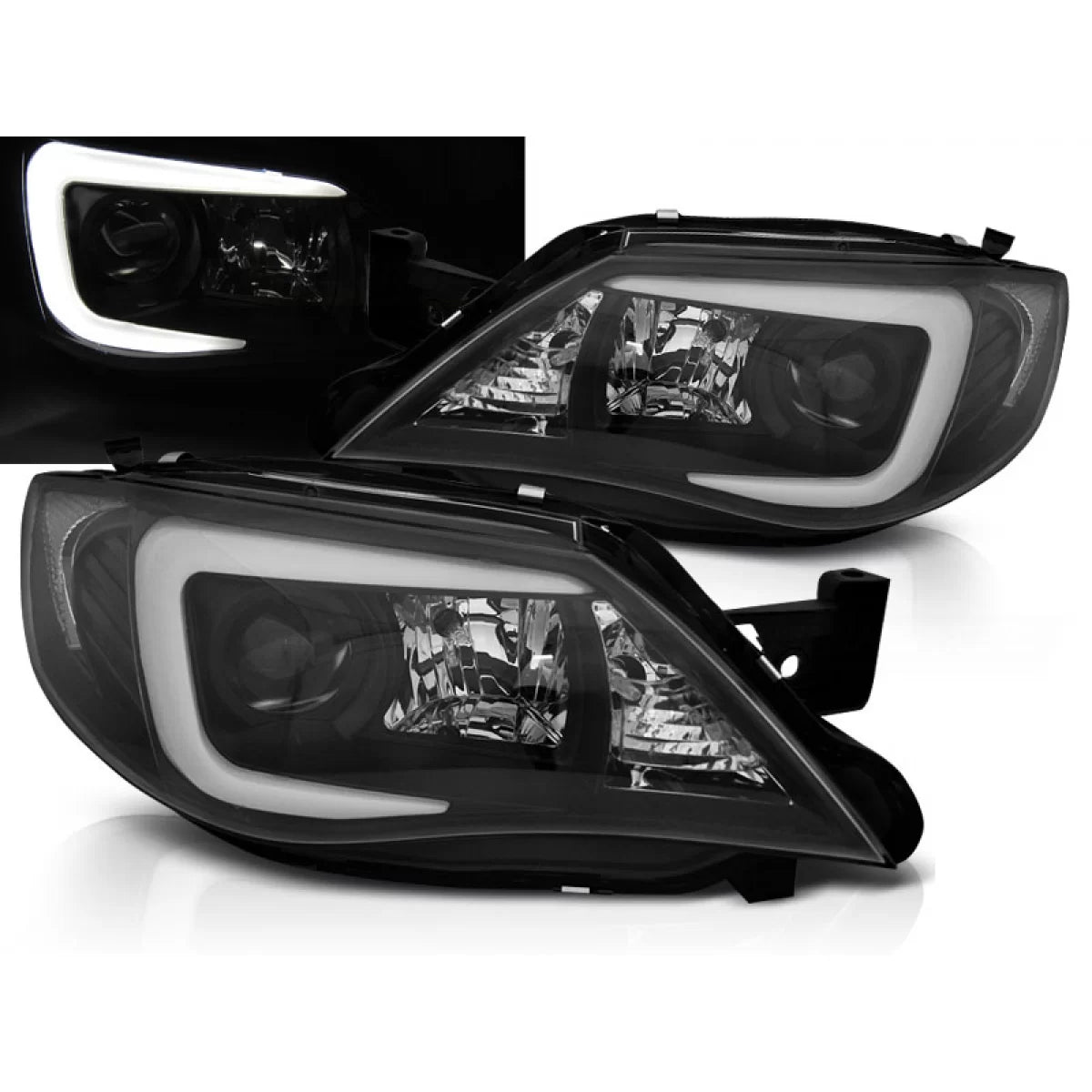 Kit Tubi Neri Fari HID Anteriori per Subaru Impreza Iii Gh 07-12
