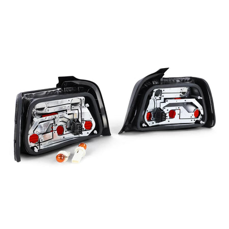 Fanali Posteriori Neri Fumé per BMW Serie 3 E36 Berlina 1990-1998