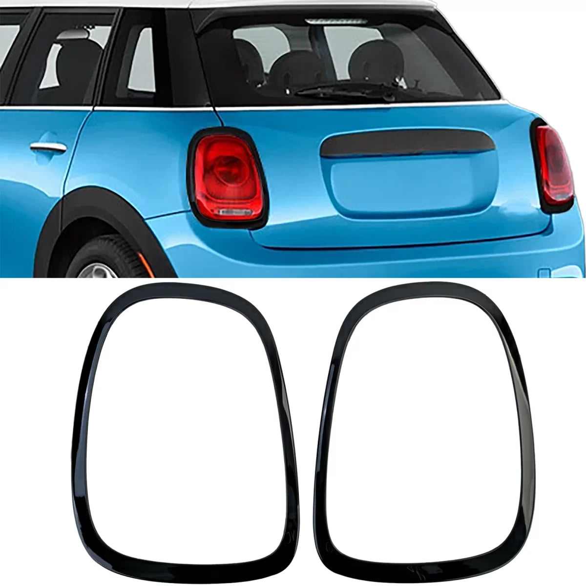 Coprifanali Posteriori Lucido Nero per Mini Cooper F55 F56 F57 14-21
