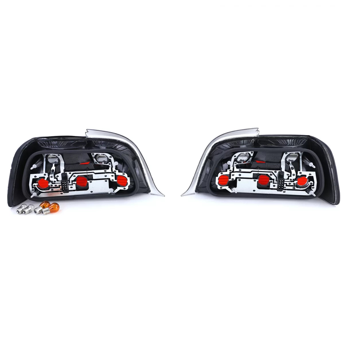 Fanali Posteriori Neri Fumé per BMW Serie 3 E36 Coupe Cabrio 90-99