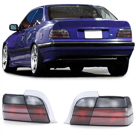 Fanali Posteriori Neri Fumé per BMW Serie 3 E36 Coupe Cabrio 90-99