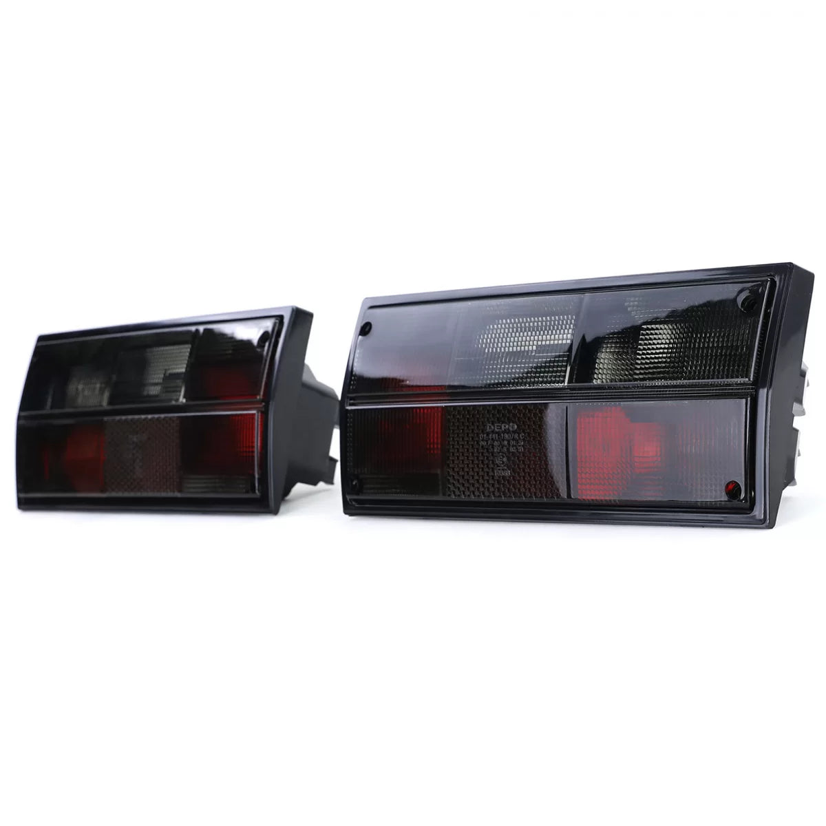 Fanali Posteriori Neri Fumo Coppia per Volkswagen Bus Panel Van Transporter T3