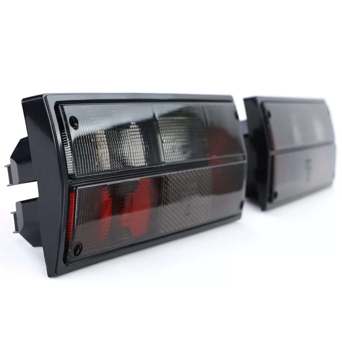 Fanali Posteriori Neri Fumo Coppia per Volkswagen Bus Panel Van Transporter T3