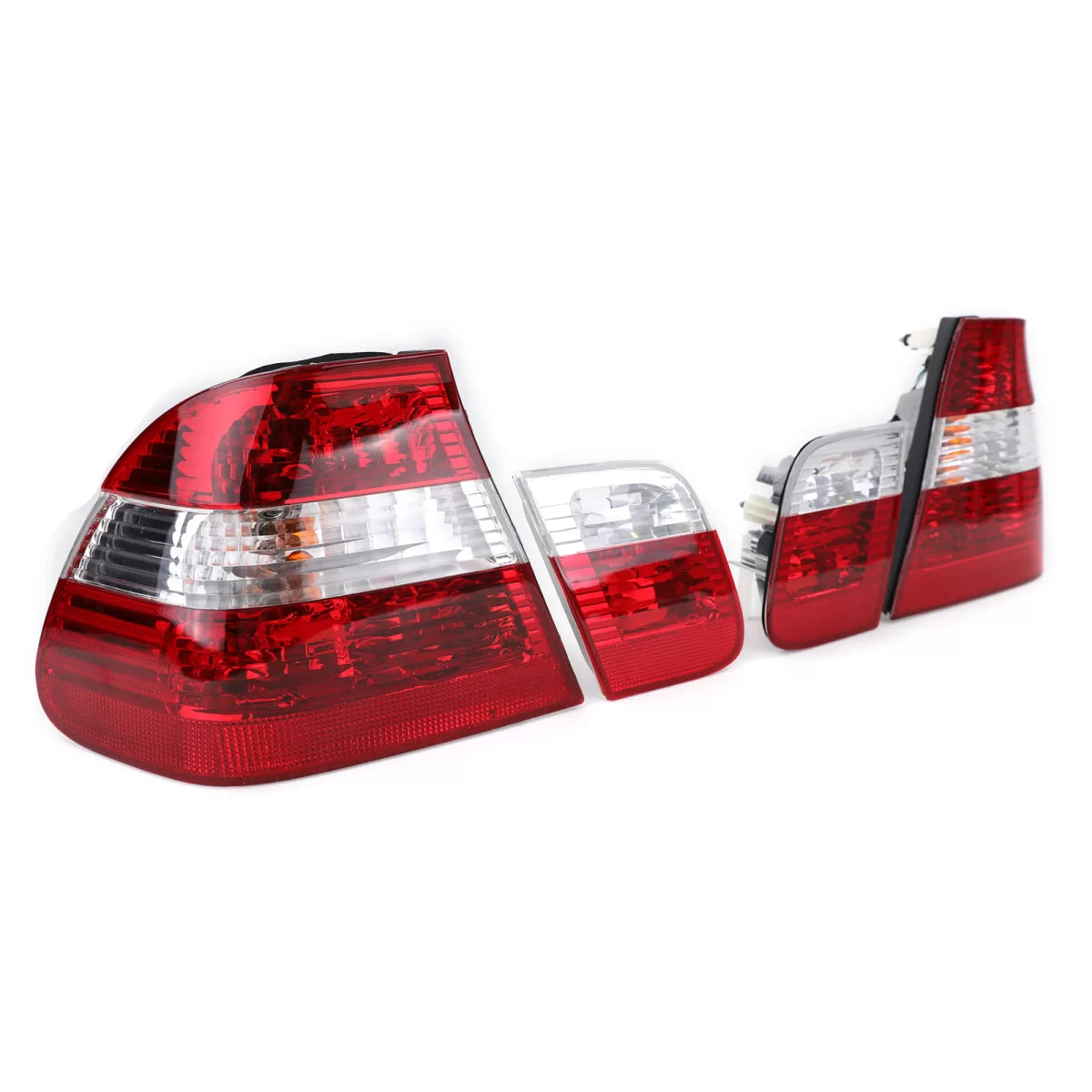 Fanali Posteriori Rosso Trasparente Facelift per BMW Serie 3 E46 Berlina