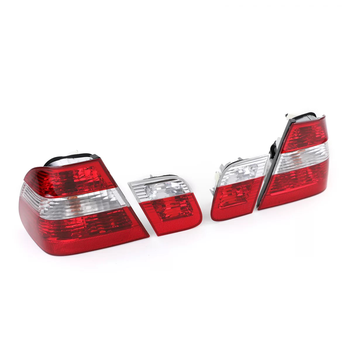 Fanali Posteriori Rosso Trasparente Facelift per BMW Serie 3 E46 Berlina