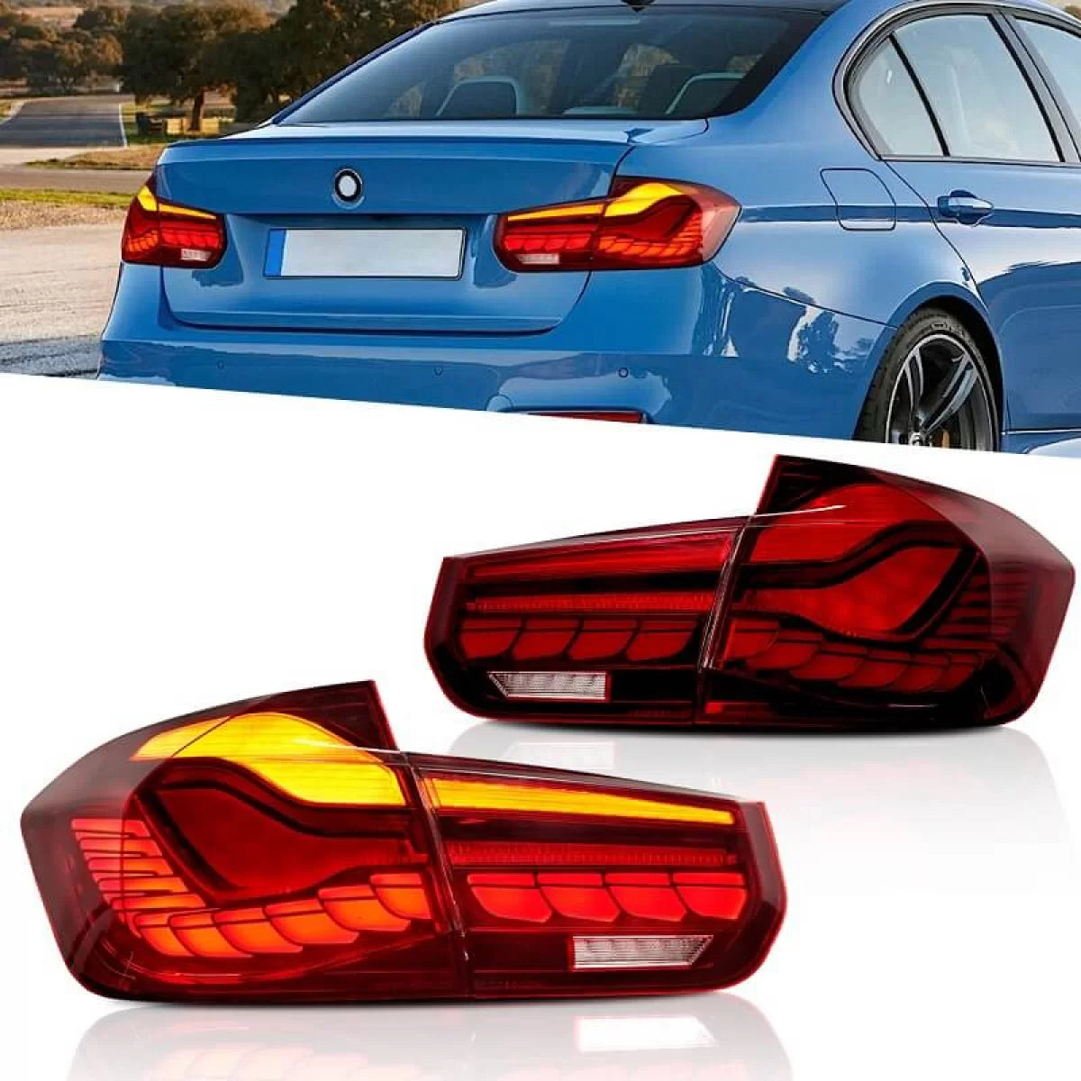 Fanali Posteriori LED M4 Look Rosso Crystal per BMW 3 F30 11-18 Berlina