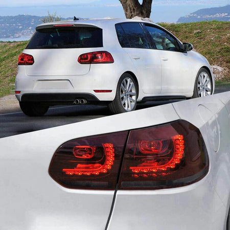 Fanali Posteriori LED Full Set Rosso Fume per VW Golf Vi 08-12 GTI R20