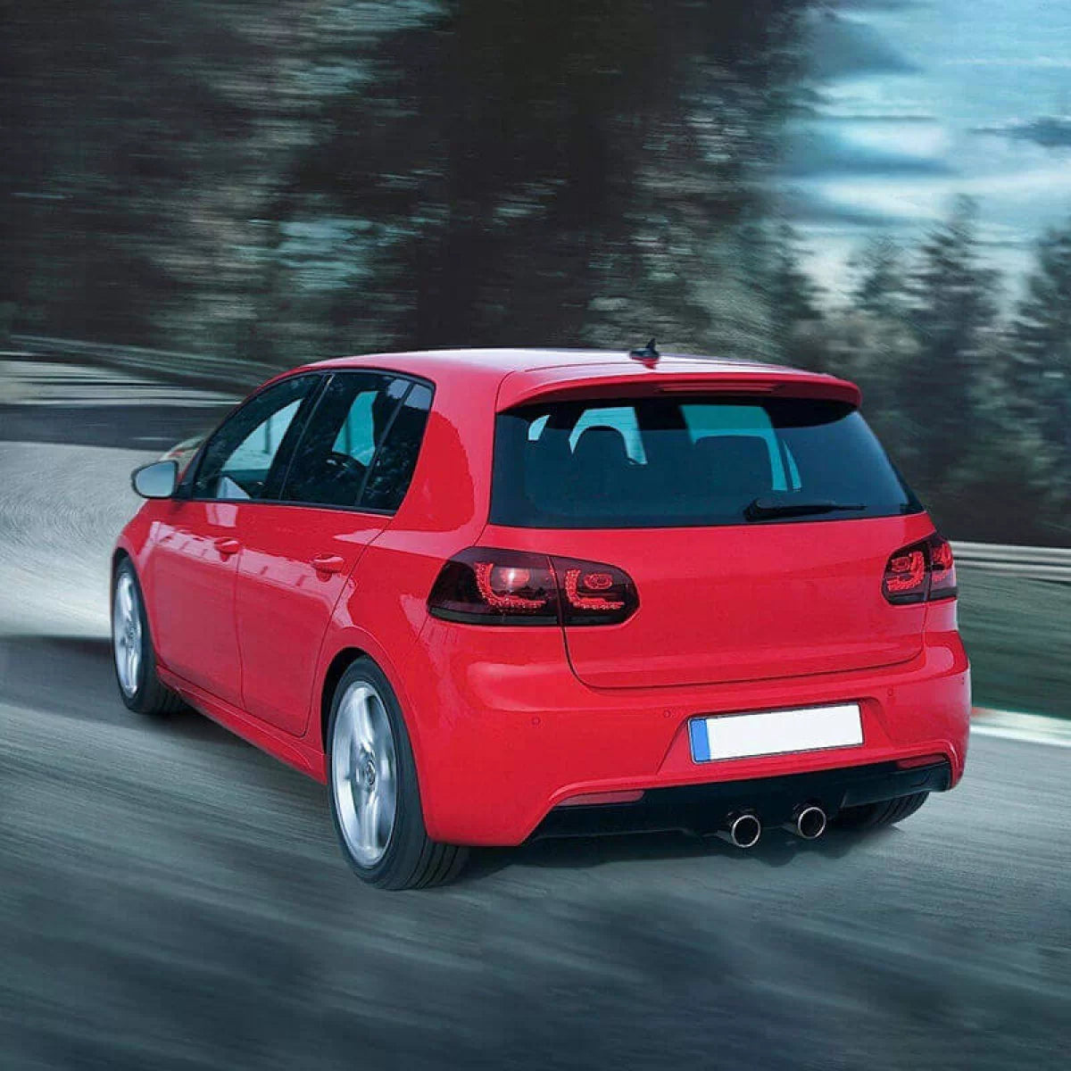 Fanali Posteriori LED Full Set Rosso Fume per VW Golf Vi 08-12 GTI R20