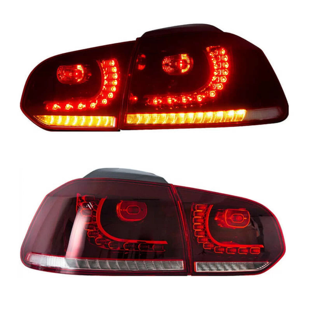 Fanali Posteriori LED Full Set Rosso Fume per VW Golf Vi 08-12 GTI R20