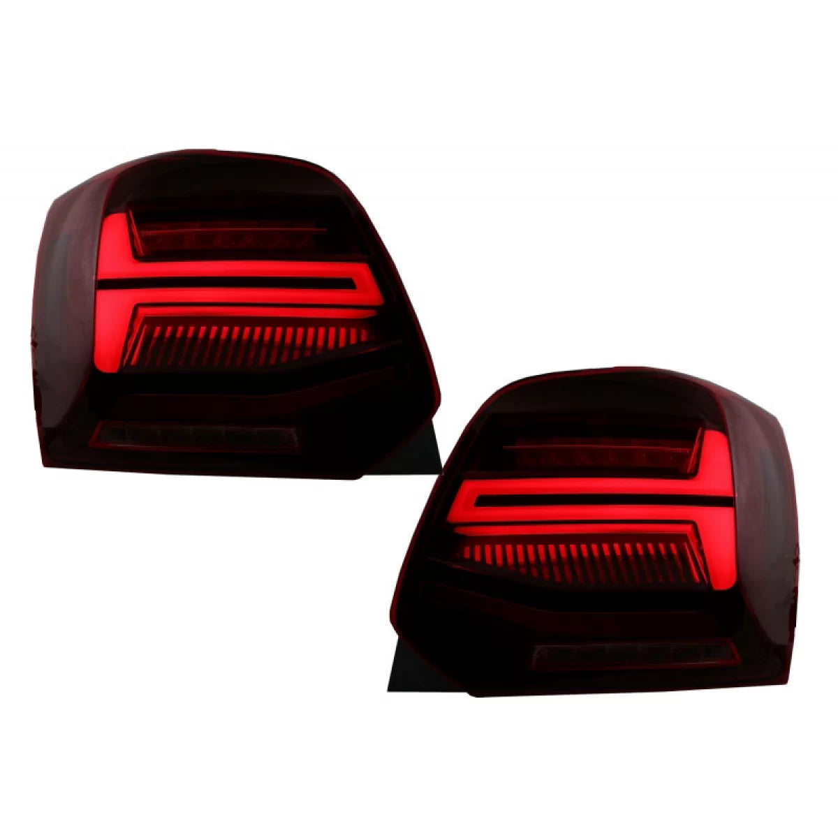 Fanali Posteriori LED Bar Rosso/cristallo per Volkswagen Polo 6R 09-14