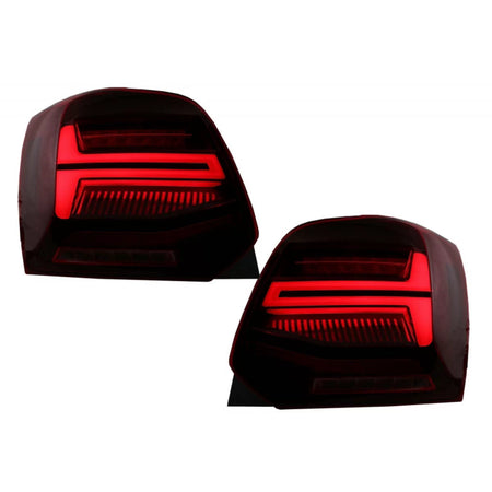 Fanali Posteriori LED Bar Rosso/cristallo per Volkswagen Polo 6R 09-14