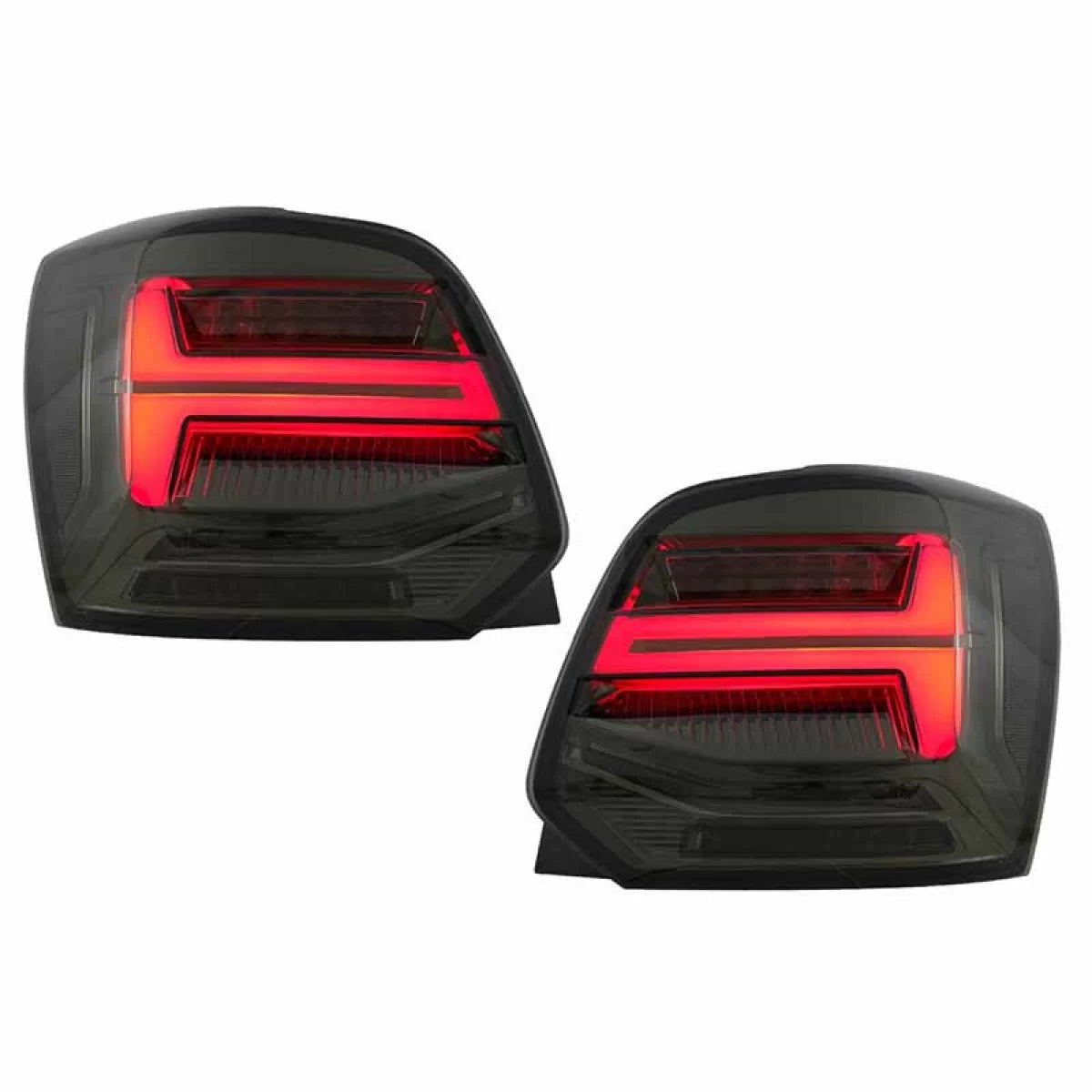 Fanali Posteriori LED Bar Dinamiche Fumé per Volkswagen Polo 6R 09-14