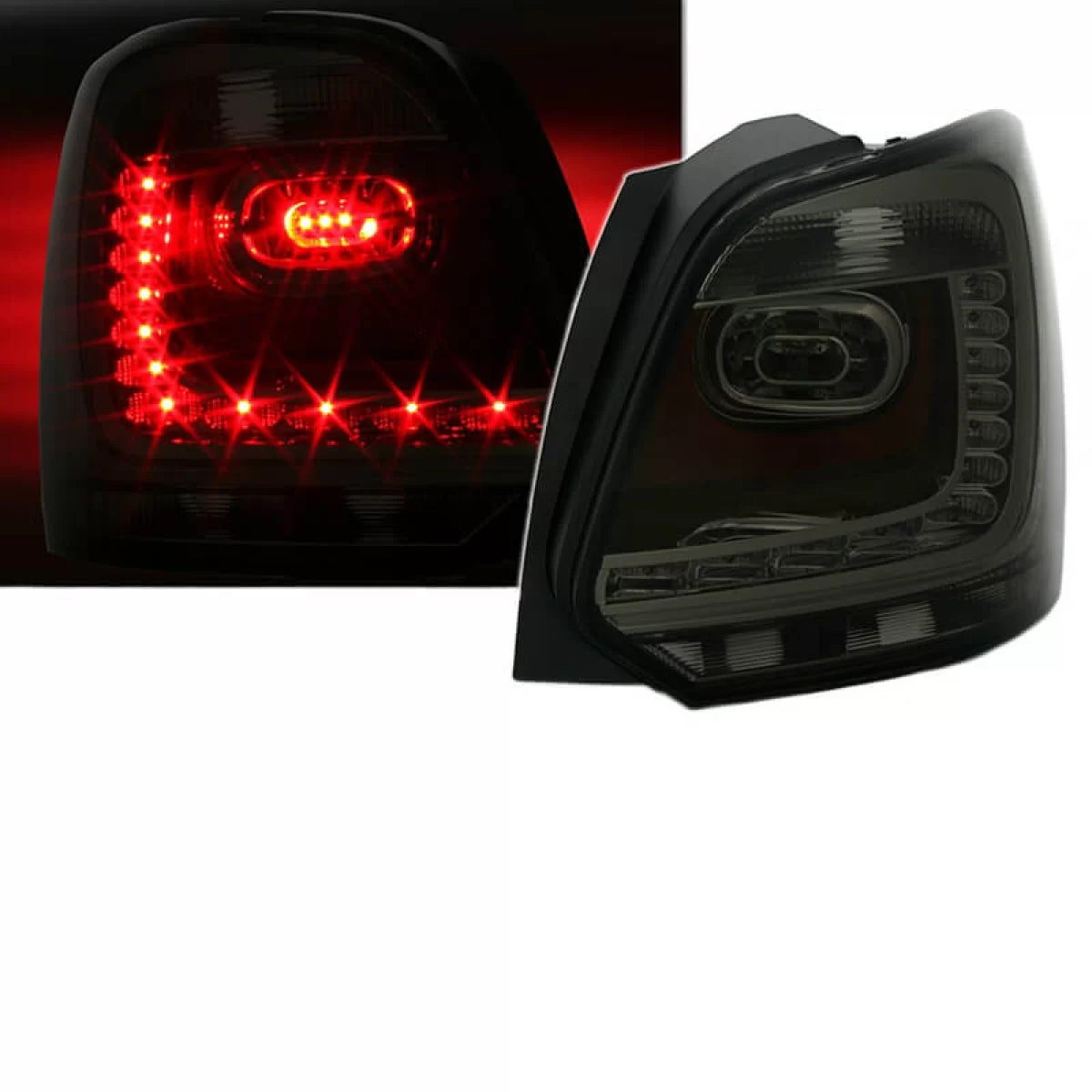 Fanali Posteriori LED GTI Look Fumé Eagle Eyes per Volkswagen Polo 6R 09-14