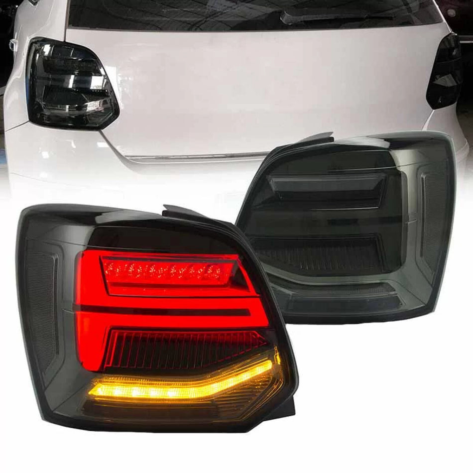 Fanali Posteriori LED Bar Dinamiche Fumé per Volkswagen Polo 6R 09-14