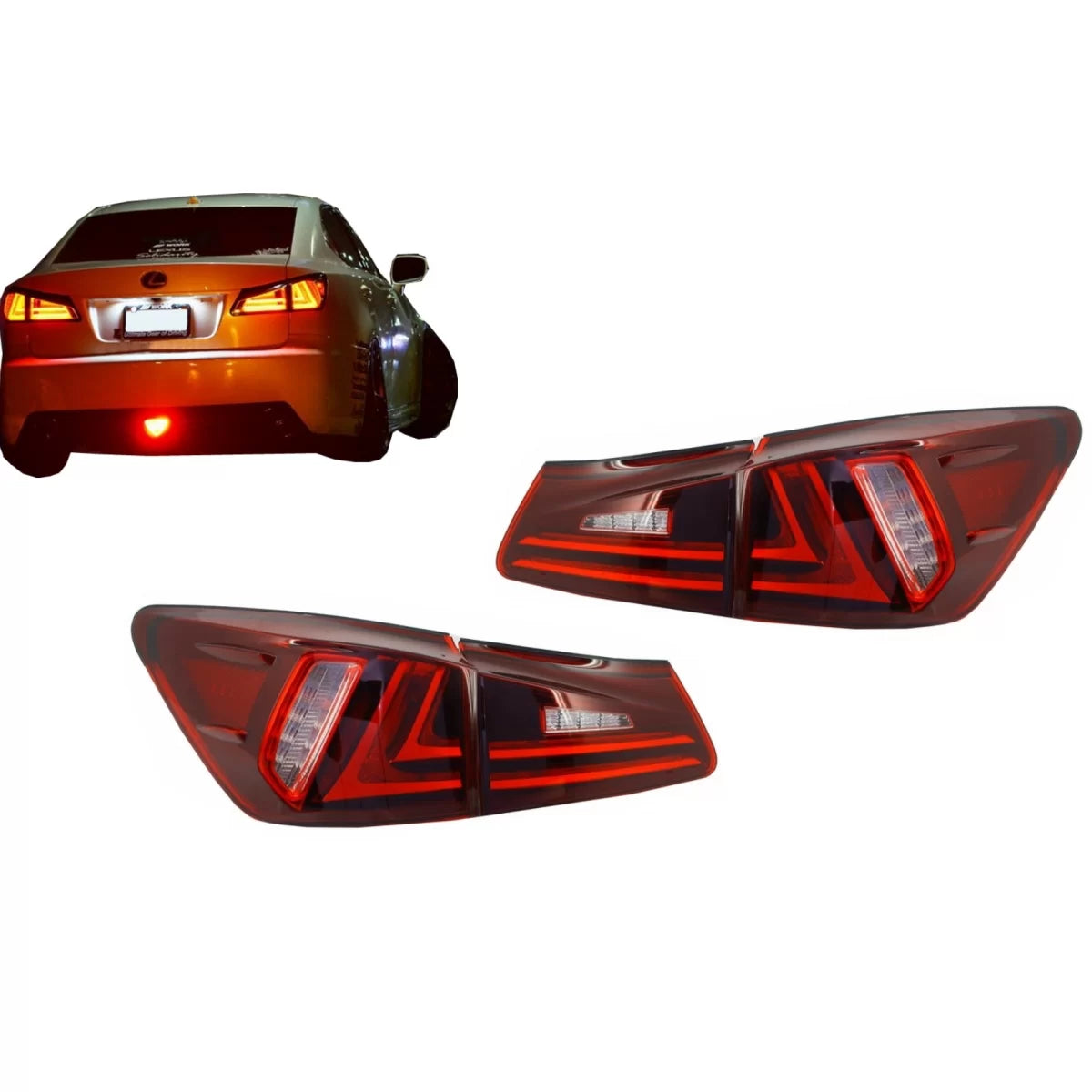 Fanali Posteriori Full LED Facelift per Lexus Isf IS350 IS250 GSE20R 2005-2012