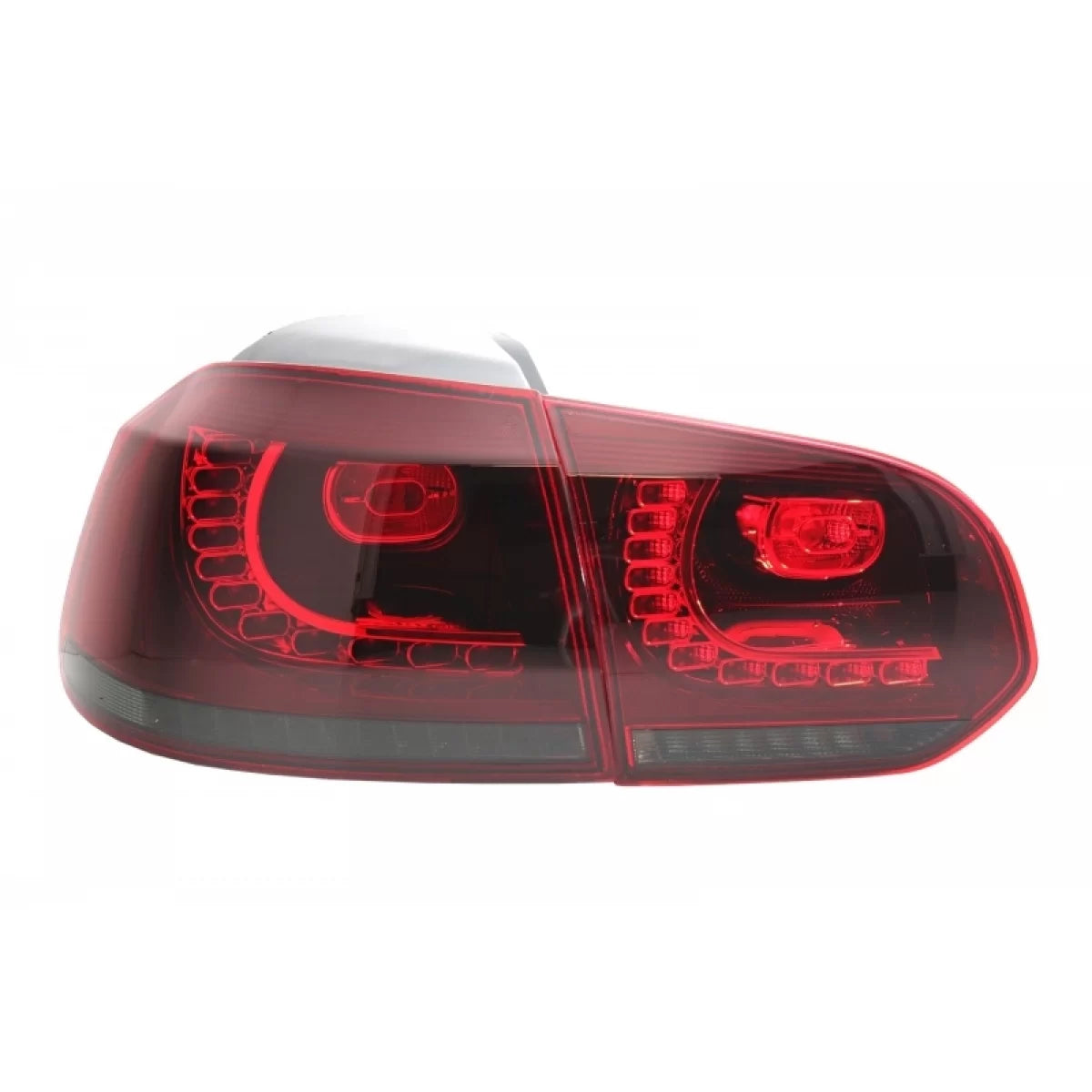 Fanali Posteriori Full LED Rosso Fumé con Frecce Statiche per VW Golf 6 Vi