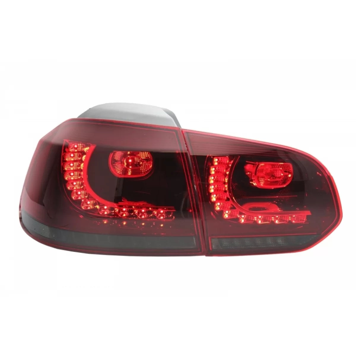 Fanali Posteriori Full LED Rosso Fumé con Frecce Statiche per VW Golf 6 Vi