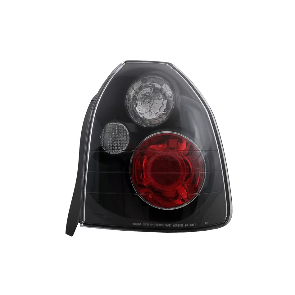 Fanali Posteriori Neri per Honda Civic V Berlina 5 Porte EJ9 Ek 1995-2001