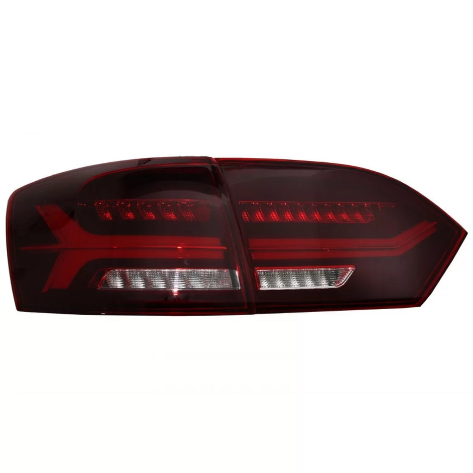 Fanali Posteriori LED con Frecce Dinamiche Rosso Fumo per VW Jetta MK6 Vi