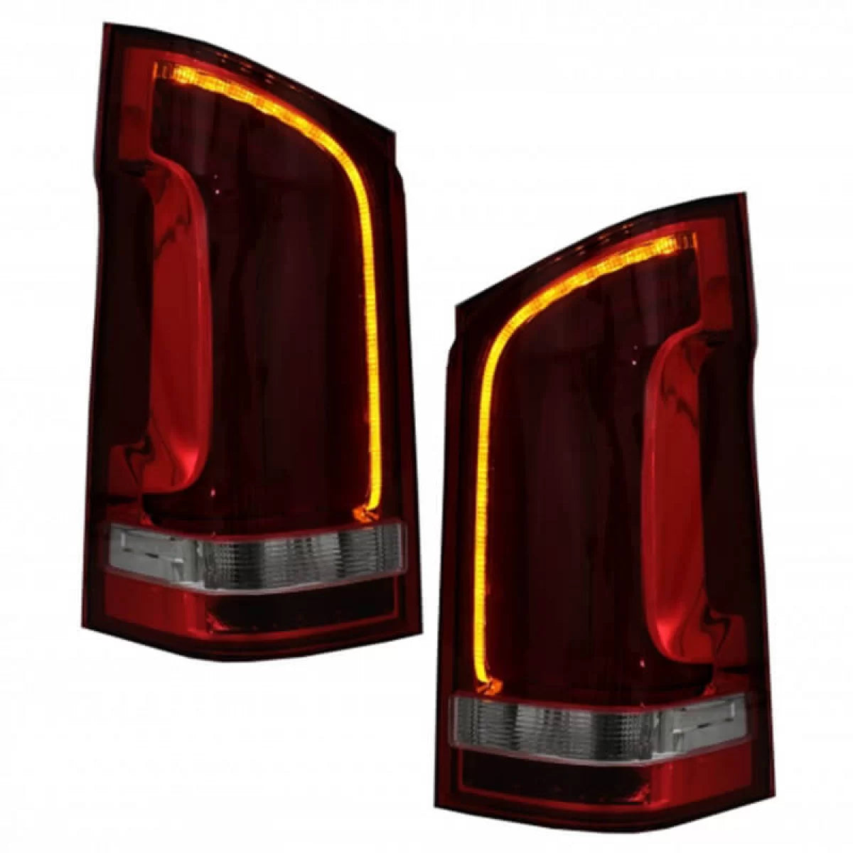 Fanali Posteriori Full LED con Freccia Dinamica Rosso/cristallo per Mercedes