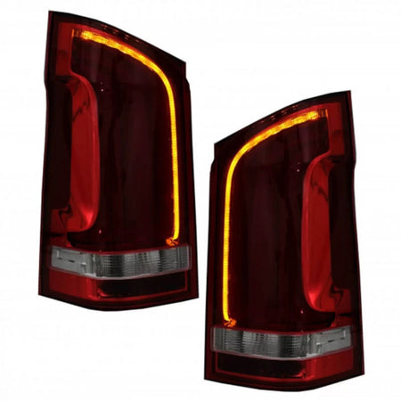 Fanali Posteriori Full LED con Freccia Dinamica Rosso/cristallo per Mercedes