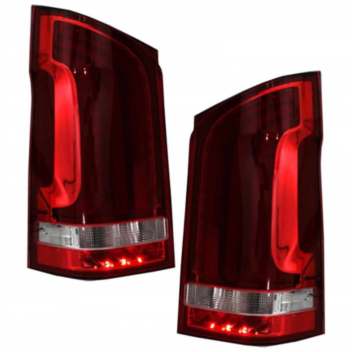 Fanali Posteriori Full LED con Freccia Dinamica Rosso/cristallo per Mercedes