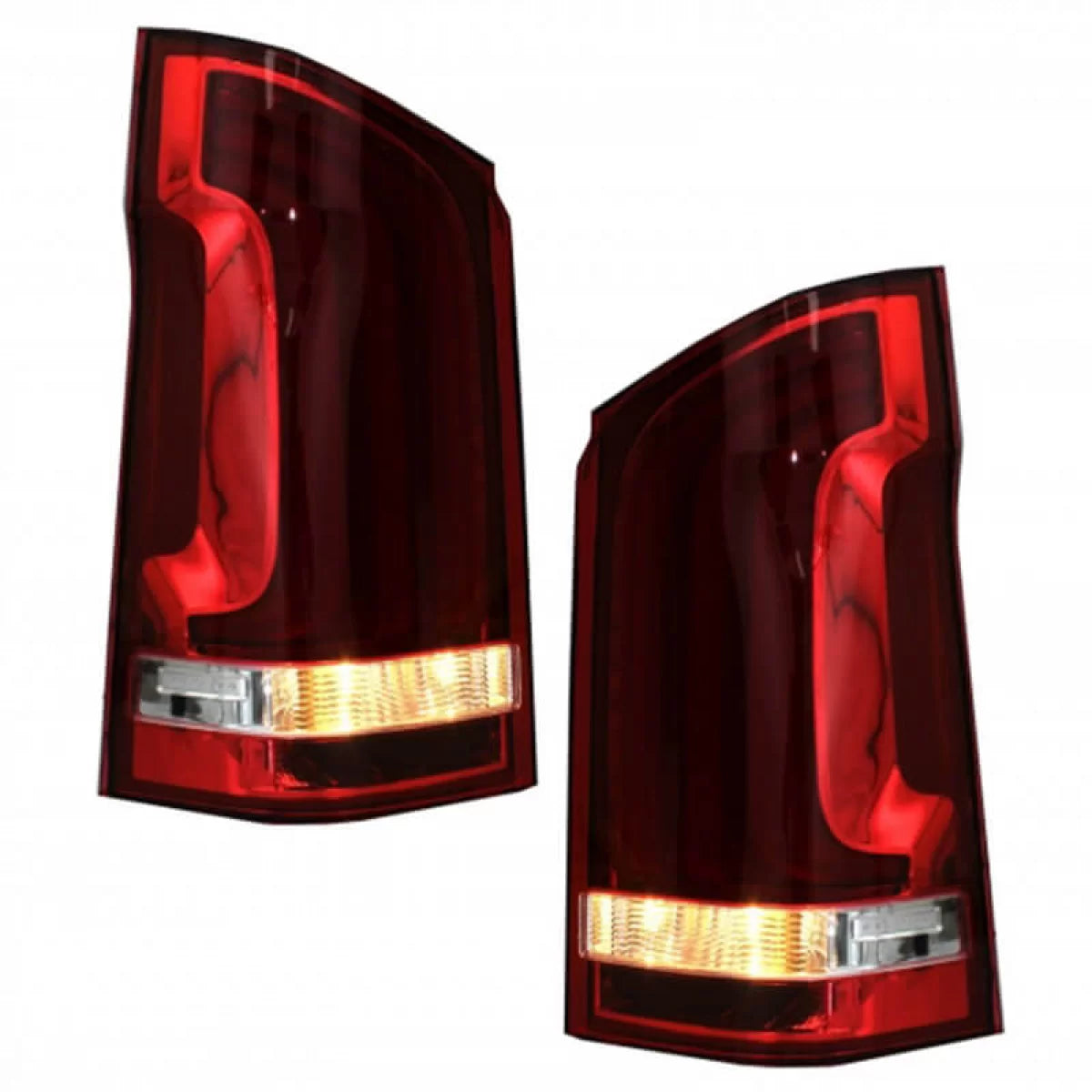Fanali Posteriori Full LED con Freccia Dinamica Rosso/cristallo per Mercedes