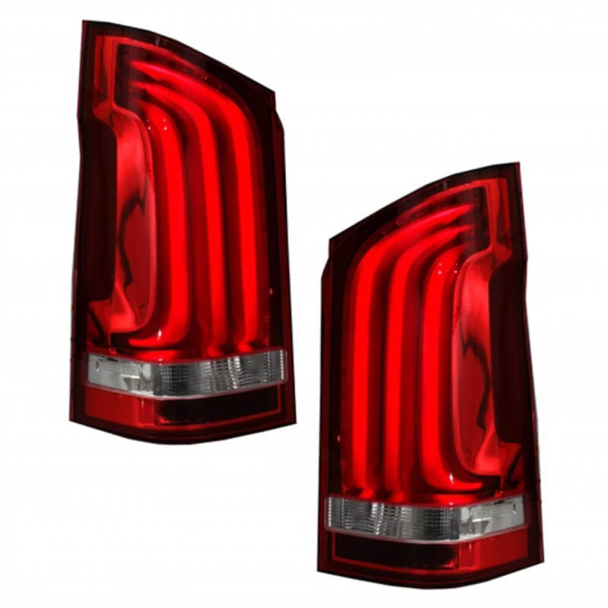 Fanali Posteriori Full LED con Freccia Dinamica Rosso/cristallo per Mercedes