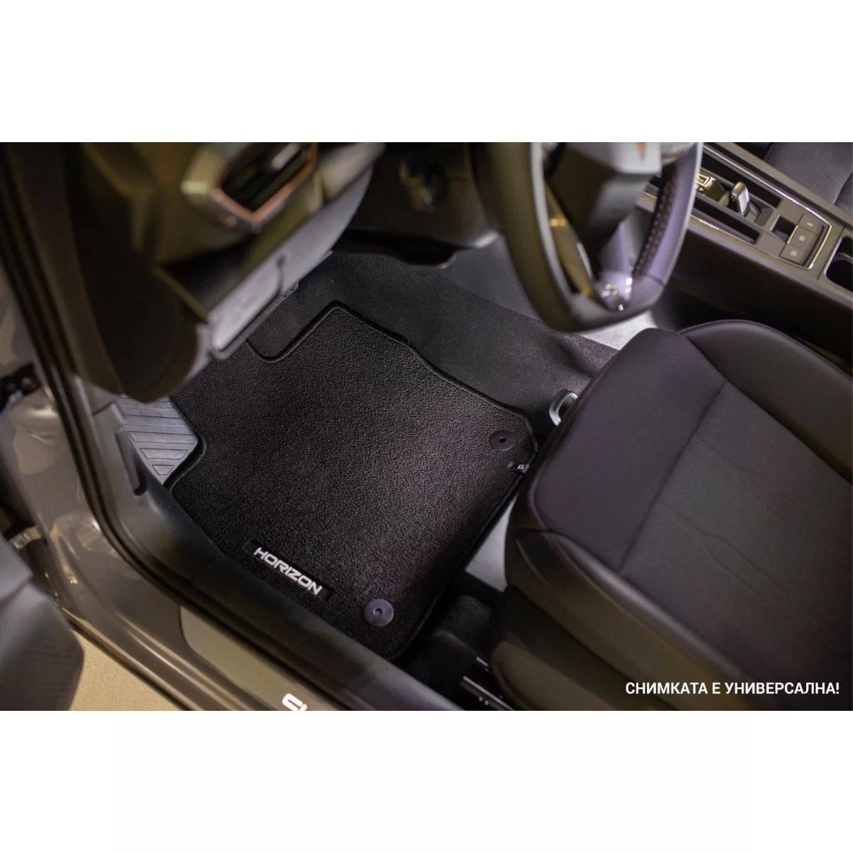 Tappetini in Tessuto Neri Set 2 Pezzi Anteriori per Citroën Berlingo II