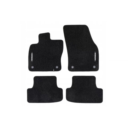 Tappetini in Tessuto Neri Horizon per Audi Q2 2016-2020, Set di 4 Pezzi