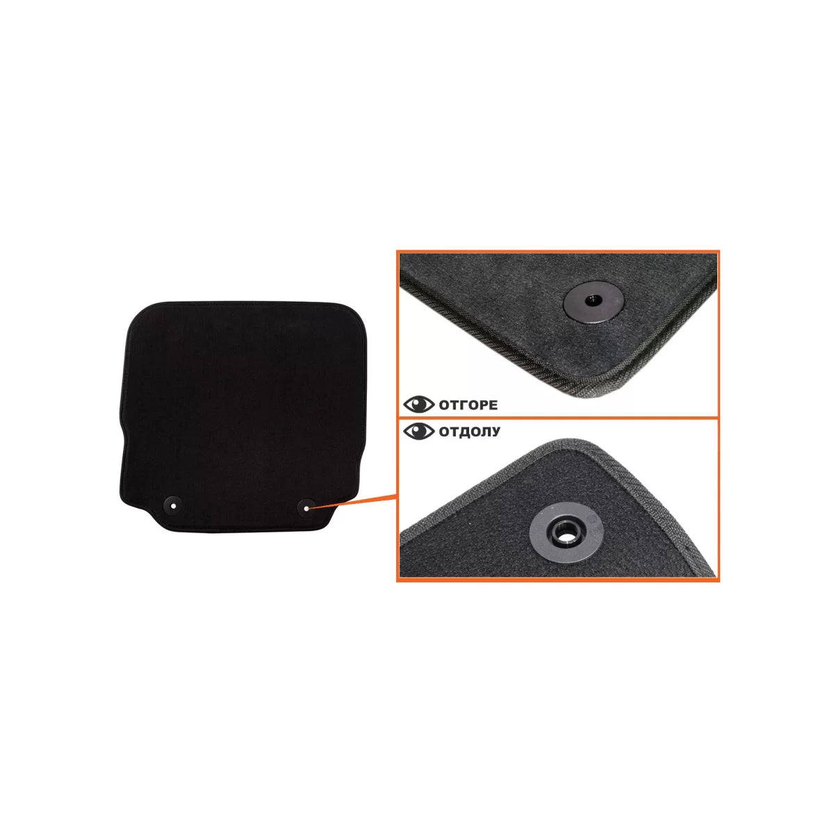 Tappetini in Tessuto a Tre Strati Neri per Audi A3 1998-2003, Set di 4 Pezzi