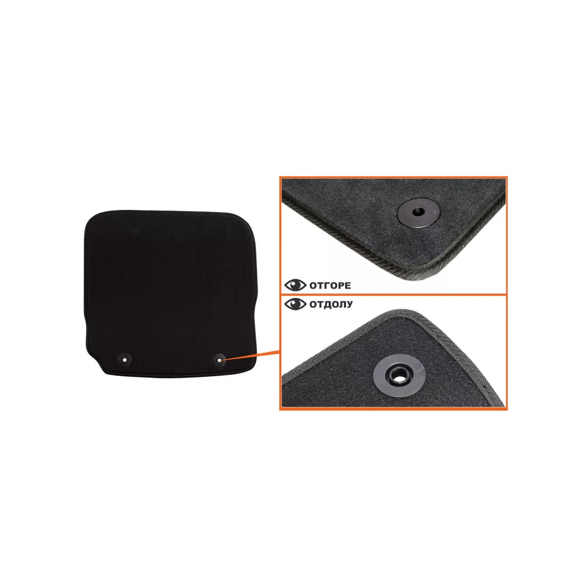Tappetini in Tessuto a Tre Strati Neri per Audi A3 1998-2003, Set di 4 Pezzi
