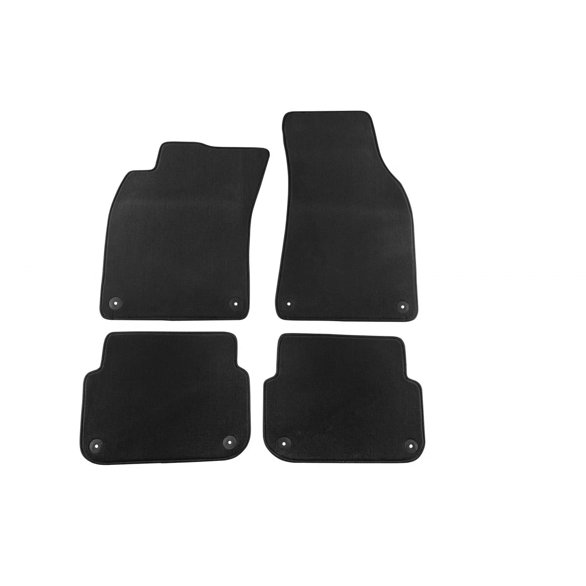 Tappetini in Tessuto a Tre Strati Neri per Audi A6 2004-2008, Set di 4 Pezzi