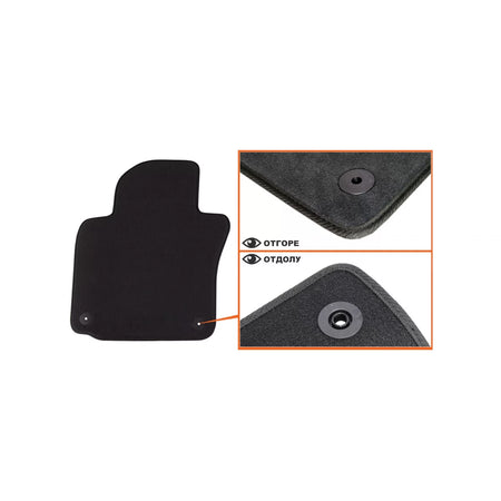 Tappetini in Tessuto a Tre Strati Neri per Skoda Octavia 2008-2013, Set 4 Pezzi