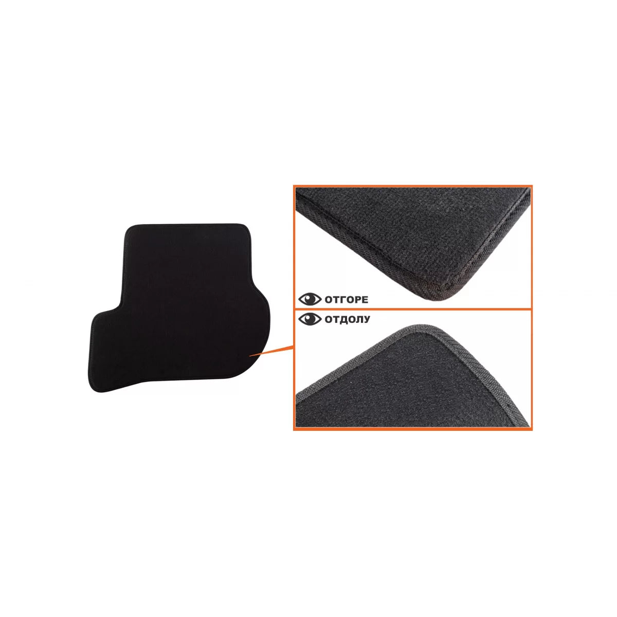 Tappetini in Tessuto a Tre Strati Neri per Skoda Octavia 2008-2013, Set 4 Pezzi