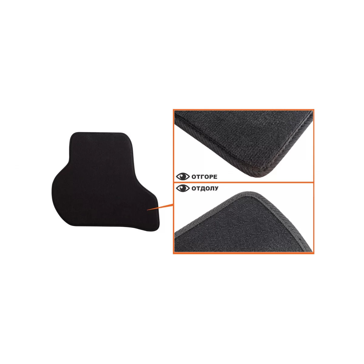 Tappetini in Tessuto a Tre Strati Neri per Skoda Octavia 2008-2013, Set 4 Pezzi