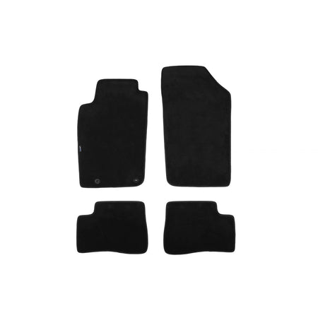 Tappetini Tessili a Tre Strati Neri per Peugeot 206 Plus 2009-2013, Set 4 Pezzi