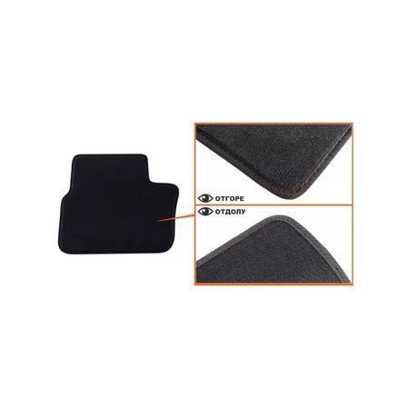 Tappetini in Tessuto a Tre Strati Neri per Peugeot 208 2012-2019, Set 4 Pz
