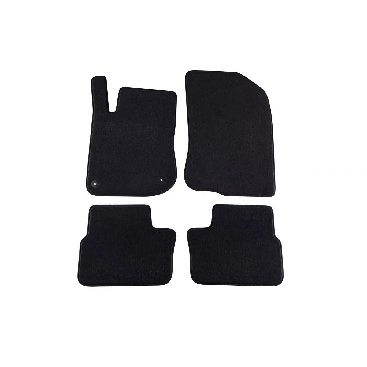Tappetini in Tessuto a Tre Strati Neri per Peugeot 208 2012-2019, Set 4 Pz