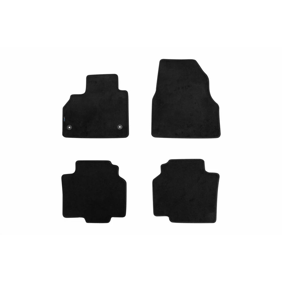 Tappetini in Tessuto a Tre Strati Neri per Renault Kangoo dal 2008, Set 4 Pz
