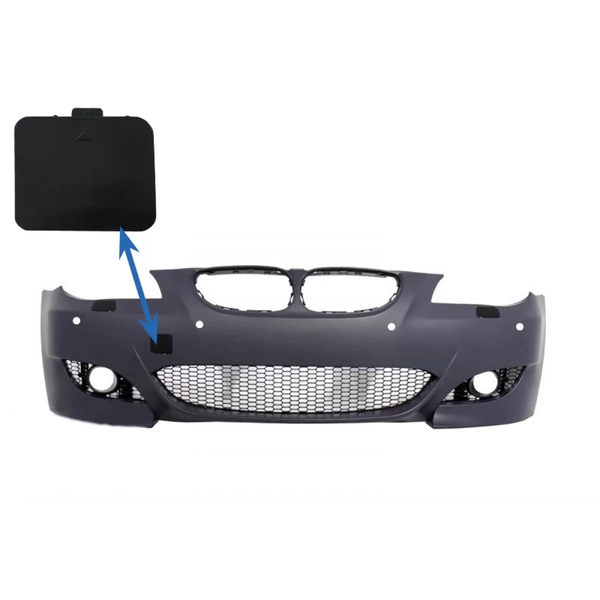 Copertura Gancio Traino Paraurti Anteriore per BMW Serie 5 E60 2003-2010