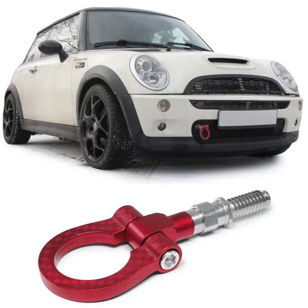 Gancio Traino Rosso Anteriore Posteriore per BMW E36 E46 E39 E90 E87 Z3 Z4 Mini
