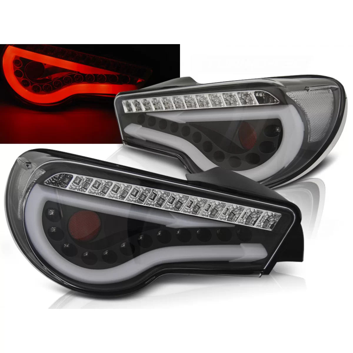 Barra LED Anteriore Nera Sequenziale per Toyota GT86 2012-2016