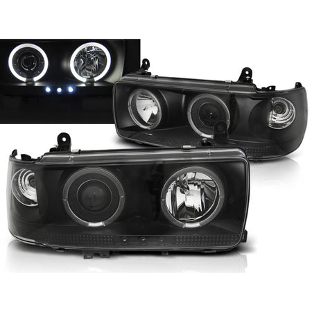 Fanale Posteriore Nero per Toyota Land Cruiser Fj 80 1990-1997
