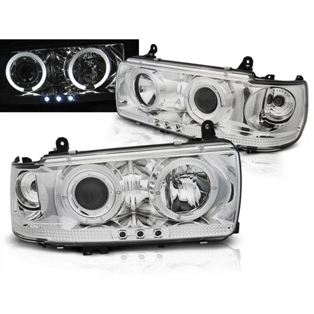 Fanale Anteriore Cromato per Toyota Land Cruiser Fj 80 90-97