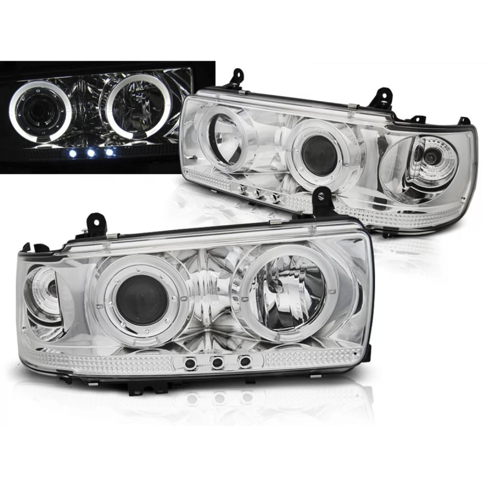 Fanale Anteriore Cromato per Toyota Land Cruiser Fj 80 90-97