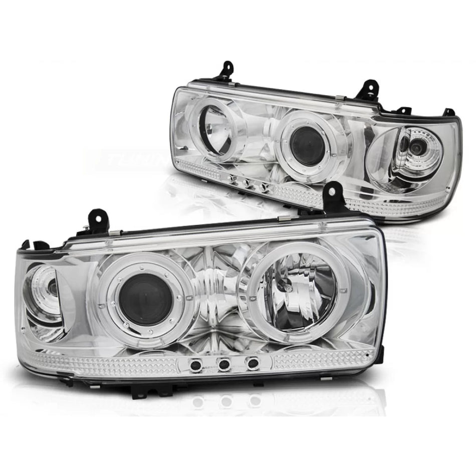 Fanale Anteriore Cromato per Toyota Land Cruiser Fj 80 90-97